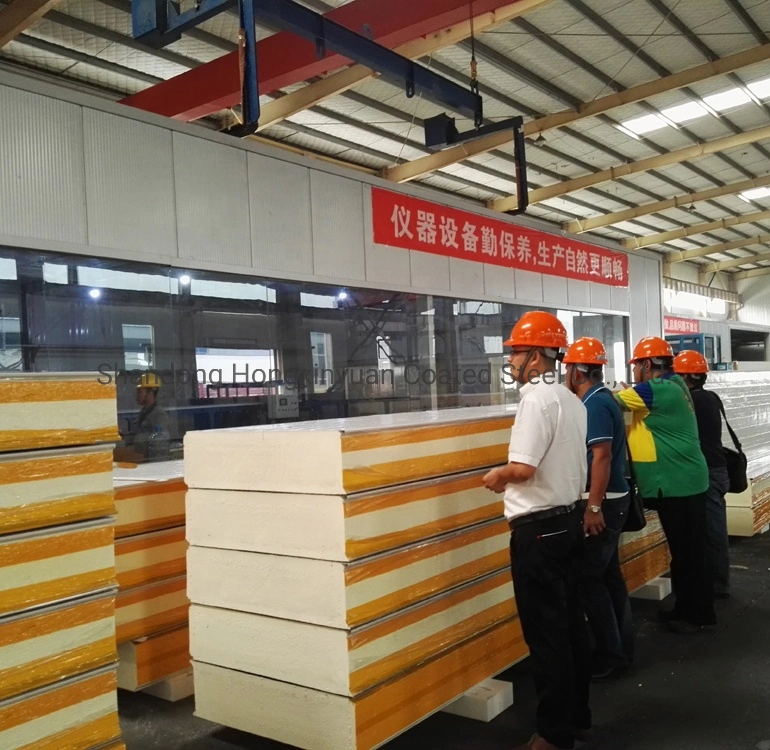 PIR/PUR/PU Polyurethane Foam Wall and Roof Insulated and Fire-Proof Sandwich Panel