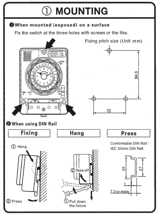 Push Button Time Delay Bathroom Fan Single Phase Gic Timer Switch