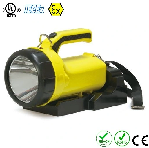 Class 1 Zone 0 Safety Explosion Proof Rechargeable Led Handlamp ATEX Flashlight