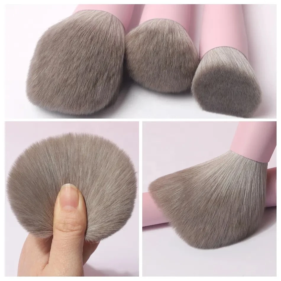 Yaeshi 2023 Make up Vegan Eco Friendly Wooden Pink Synthetic Privatelabel Professional Luxury Custom Logo High quality/High cost performance Makeup Brush Set