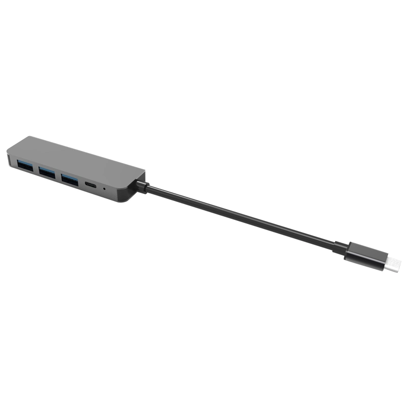 Syntech USB C Hub 5-em-1 Adaptador Tipo C-VGA USB C para HDMI com Leitor de Cartão SD Microsd e Portas USB3.0