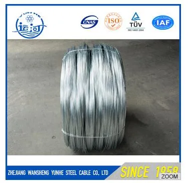 1.44mm -4.77mm High Tensile Strength Carbon Round Galvanized Steel Wire Chinese Manufacturer