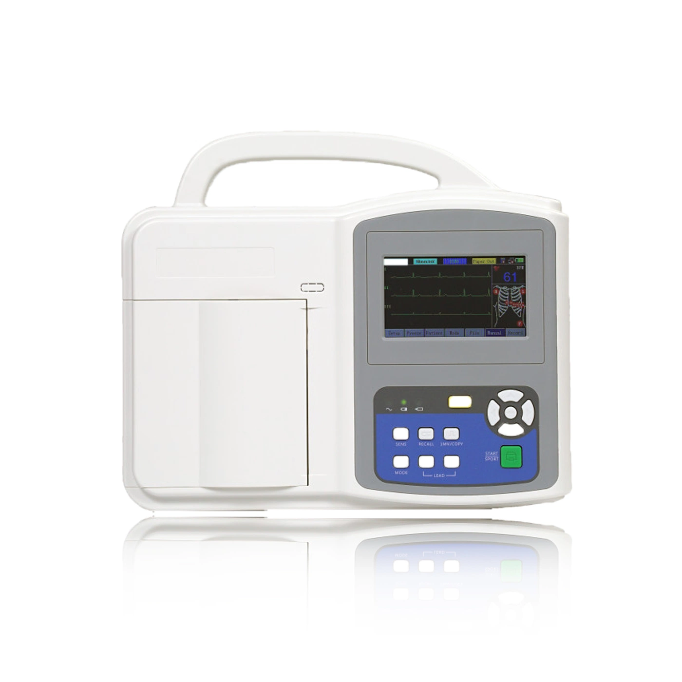 ECG electrocardiógrafo aparelho cuidados cardíacos para ECG de paciente cardíaco com Interpretação