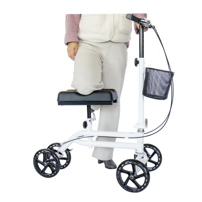 Andador plegable para discapacitados y scooter de rodilla Rollator Knee Walker Scooter