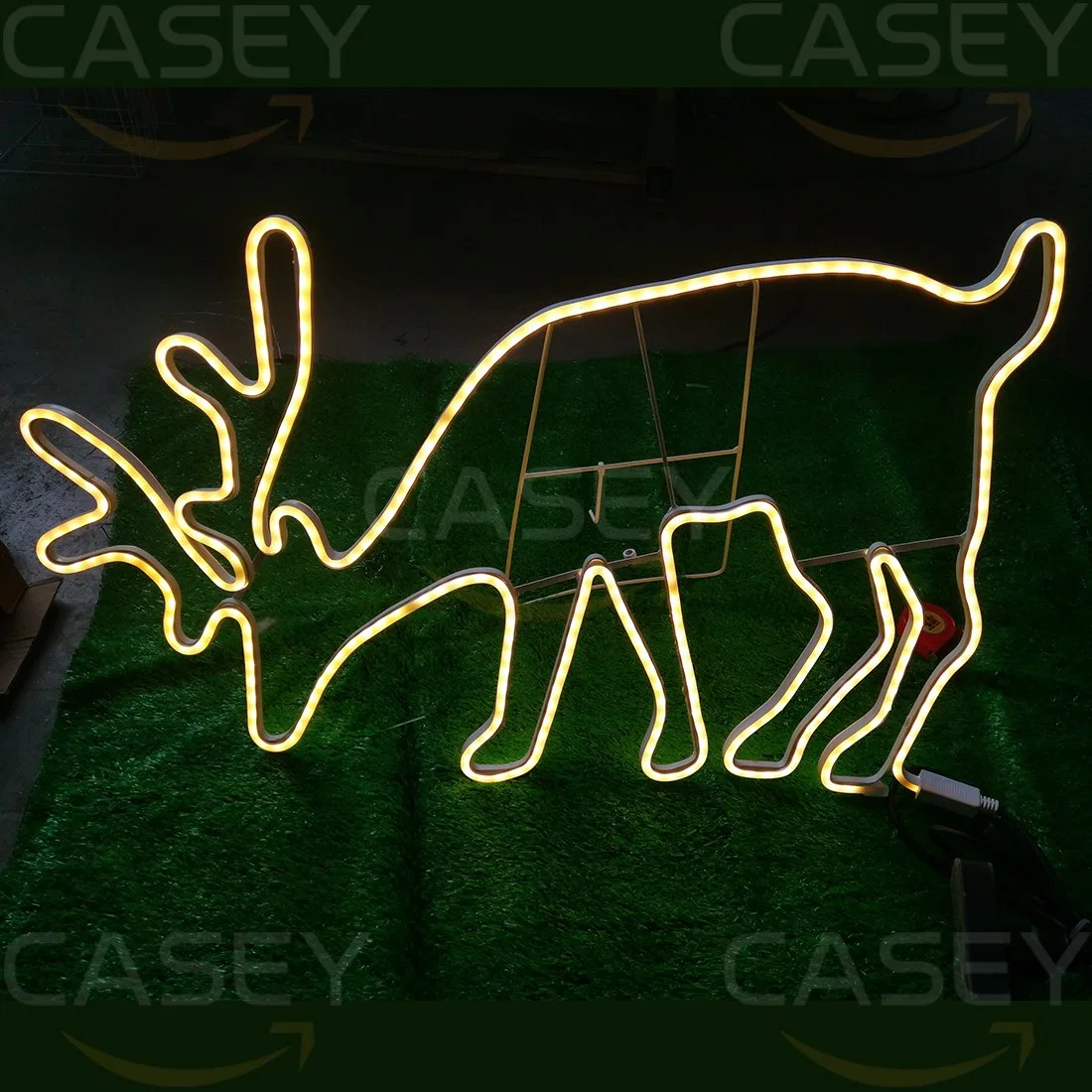 Outdoor Street Landscape Garden 3D Reindeer Decorations Holiday LED Christmas Lights