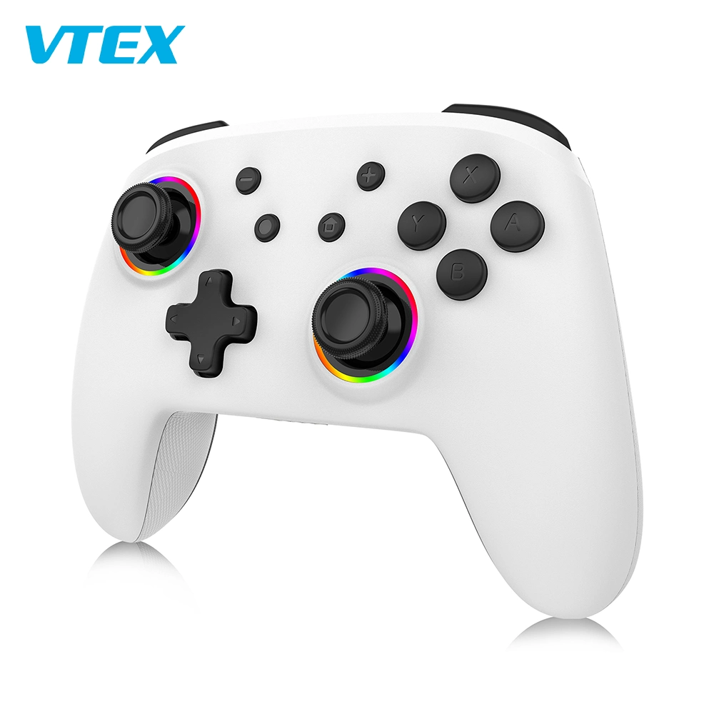 Vtex Custom New Gaming Handle Player Dual Motor 7 Colors LED Wireless Game Controller