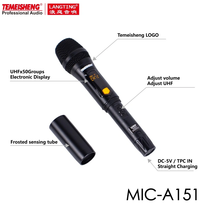 Temeisheng Wireless Microphone 2in1 with Universal Receiver