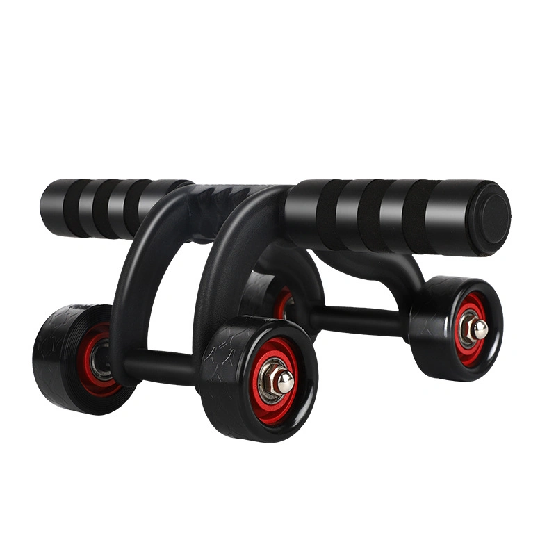 Men Wheel Roller Gym Exercise Strengthen Your ABS Core with 4 Wheel