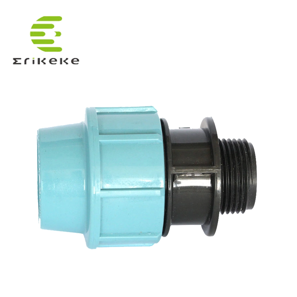 High Quality Drip Irrigation HDPE Pipe Fitting Water Supply Pipe PP Compression Pipe Fitting Quick Connector