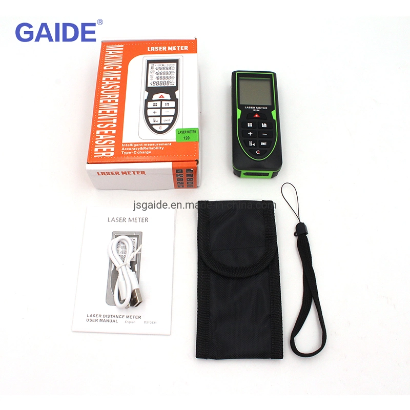 2022 Hot Sale Green Mini Digital Laser Distance Meter Rechargeable Measure Home Use Measurement Tool Rangefinder 100m