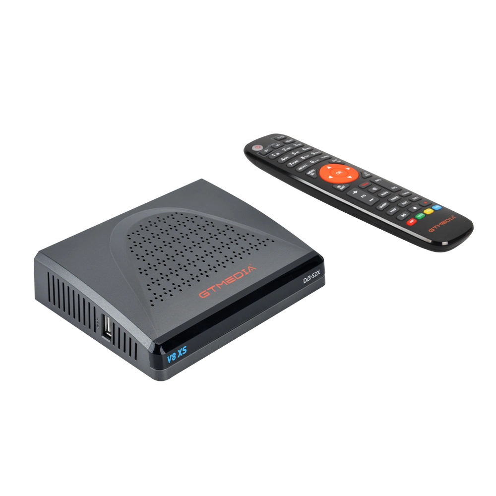 Gtmedia V8xs Satellite TV Receiver with 2 Years Iks for South America No Monthly Fee Support DVB-S/S2/S2X Card Ca