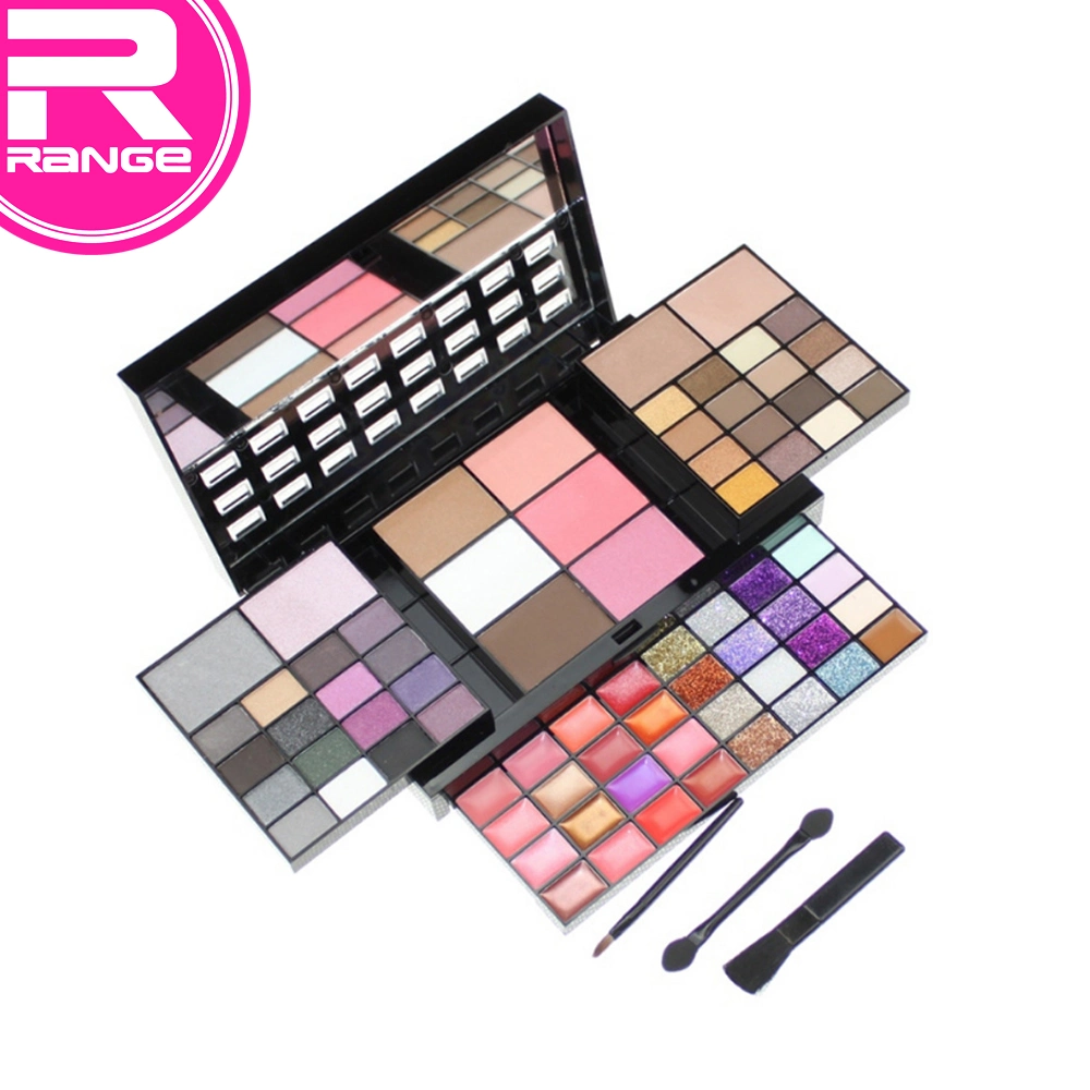 Hot Professional 74 Kit de Maquillaje en Color de sombra de ojos 36 + 28 Lip Gloss +6 +4 Colorete corrector