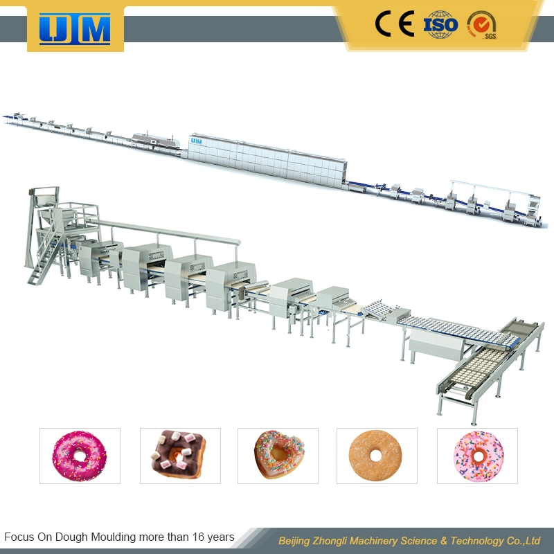 Kommerzielle Industrielle Brot Maschine Donuts Ausrüstung Ganze Donut Produktionslinie Durch Backmaschine Donut Maschine Donut Maschine