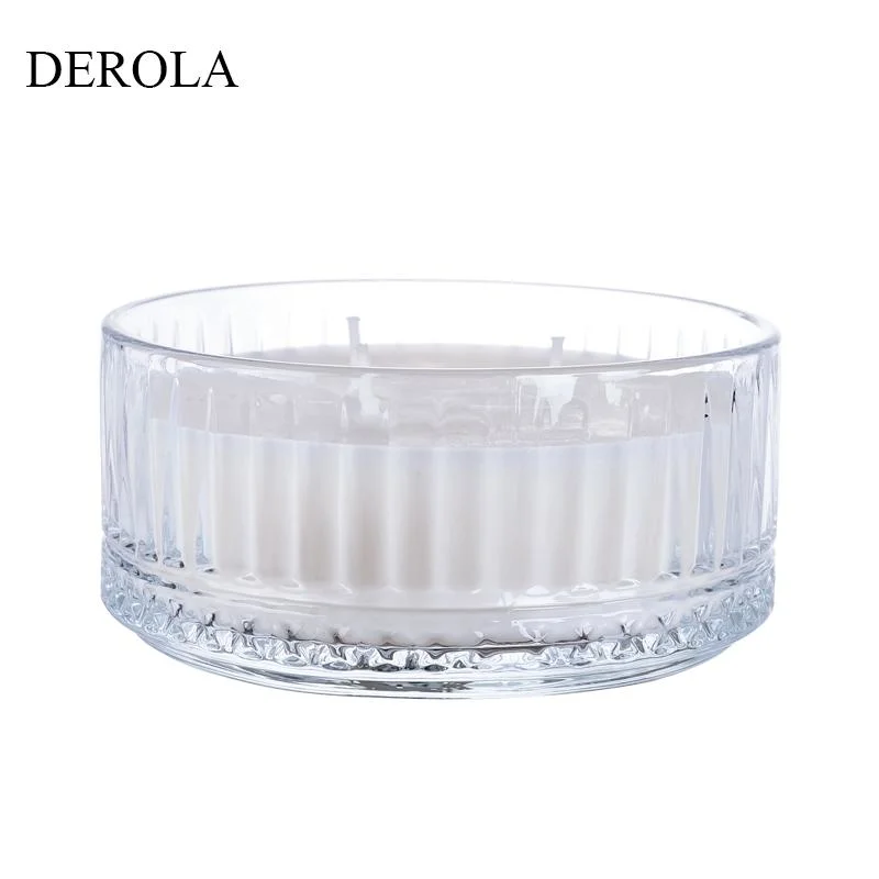 Wholesale/Supplier Decorative 6oz 8oz Round Custom Color Glass Candle Holder for Home/Party/Wedding