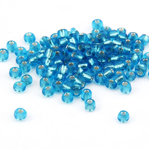 Silver Lined Rainbow Glass Seed Bead for Jewelry Making