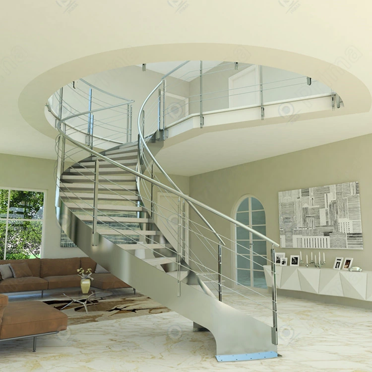 Factory Wholesale/Supplier Prices Curved Slide Spiral Marble Tiles Stair Spiral Staircase