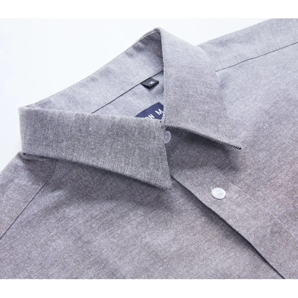 Men's Long Sleeve Chinese Factory Wholesale/Supplier Business Latest Gray Color Brand Formal Men Dress Shirt