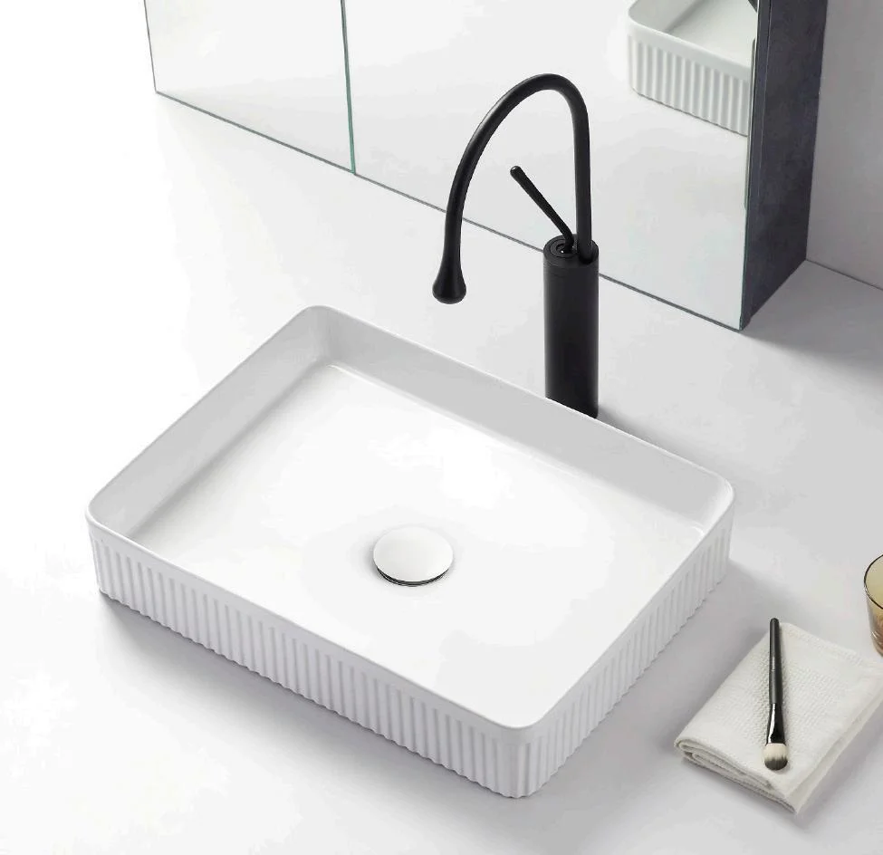 Modern Bathroom Vanity Furniture Sanitary Ware Ceramic Sink Art Basin (E1)