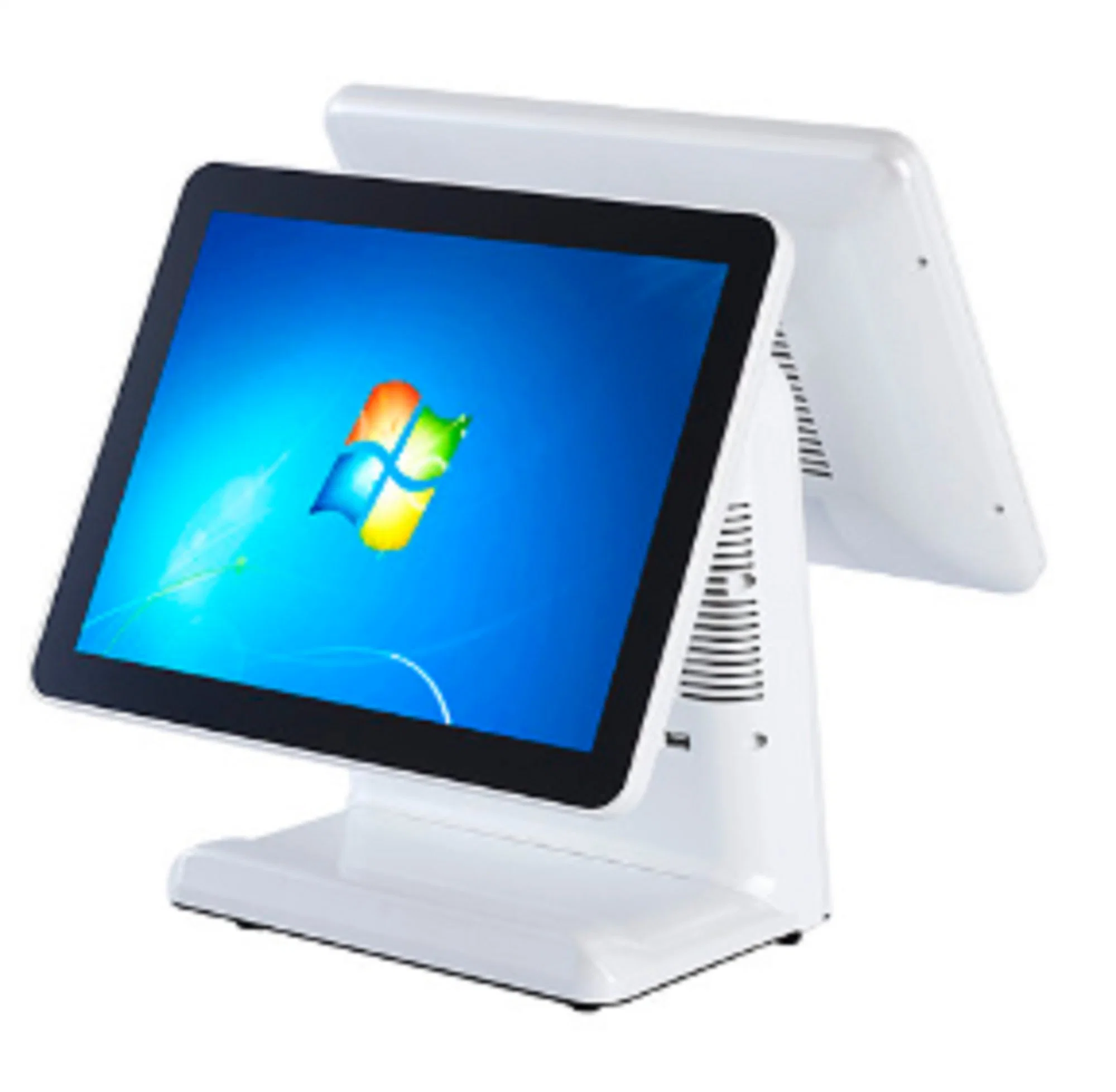 Desktop Capacitive Touch Screen Kiosk Card Reader Scanner POS Machine Ticket Printer in China