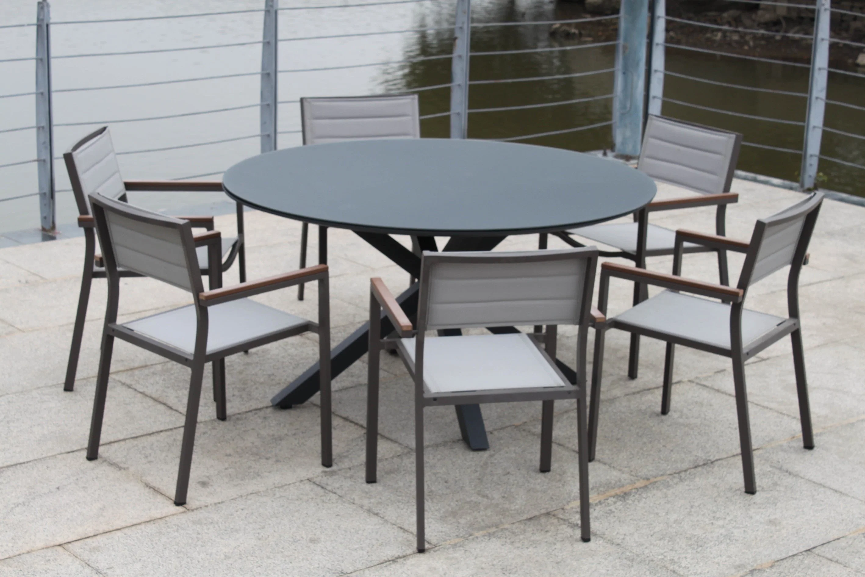 Metal Outdoor OEM Customized Foshan Sets Round Patio Dining Table