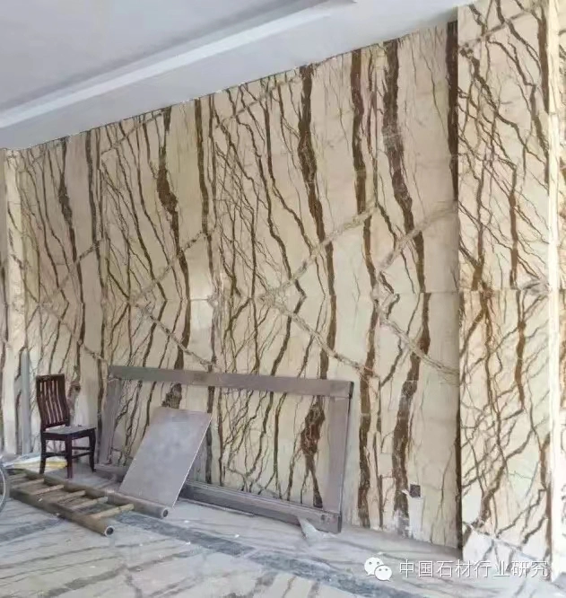 Natural Marble Sofitel Gold Is Suitable for The Floor/Walls/Stairs/Countertops of The Villa