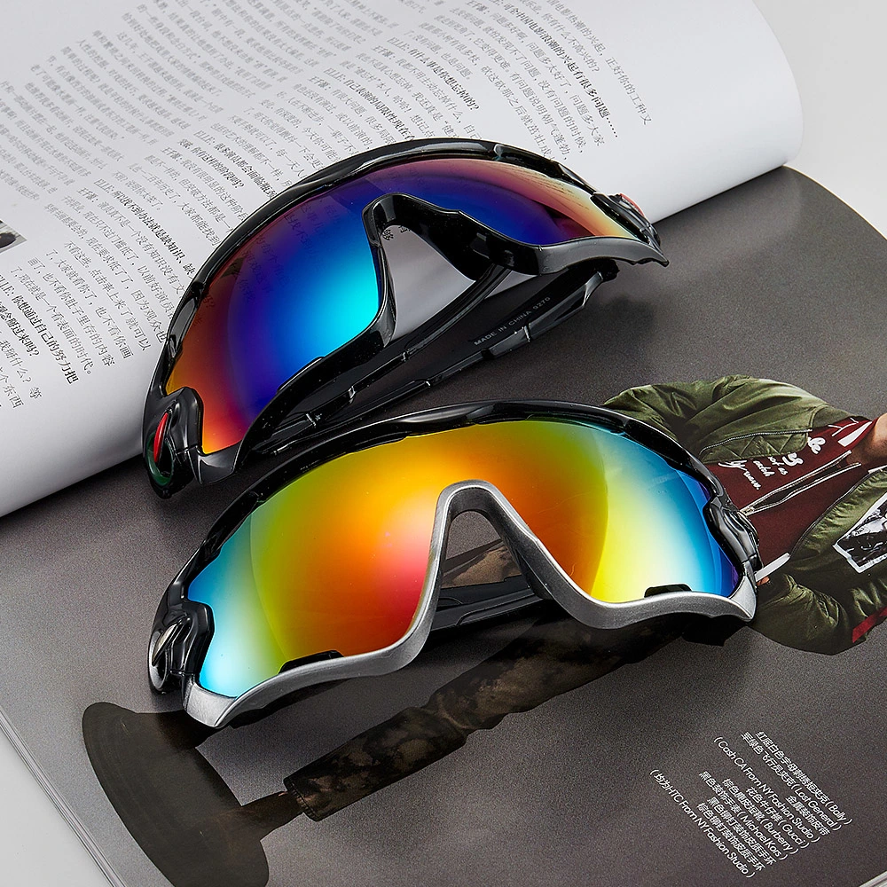 New UV400 PC Frame Mirrored Lenses Protection Cycling Sports Sunglasses for Unisex