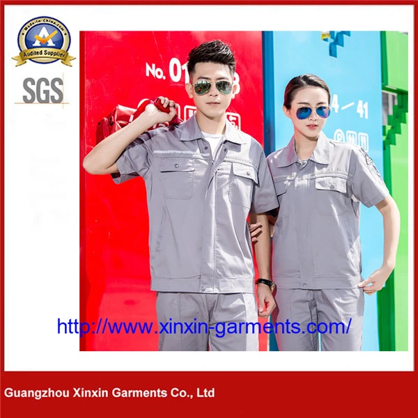 Short Sleeve Factory Safety Working Clothes Professional Work Uniform (W617)