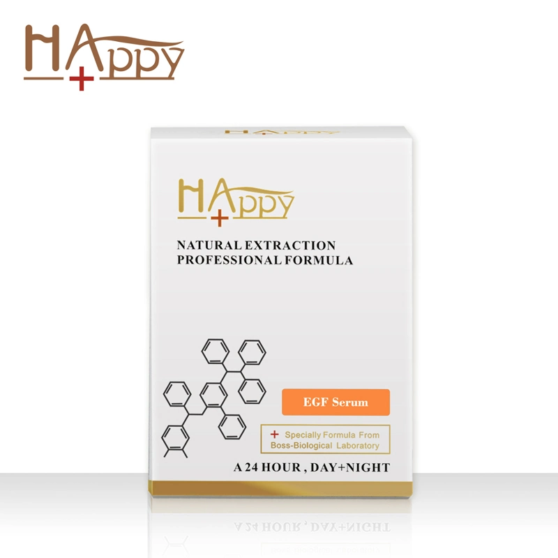 Meilleur produit à base de plantes sûr, sérum Happy+ EGF pour les rides de la peau.