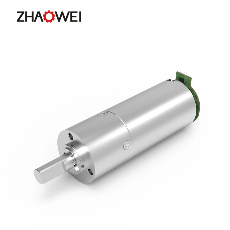 MD022022-384 Zhaowei 22mm 12V 6V 3V 15kg. Cm 20rpm bajas rpm Cepillo de alto par motor de engranajes de metal de CC