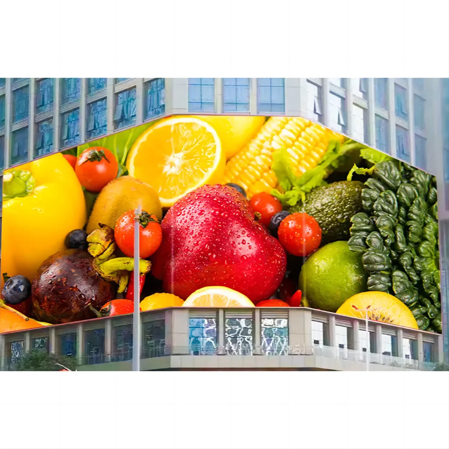 Outdoor Creative Ultra Thin P10 Flexible Smart LED Video Wall Sign Panel Screen Display for Advertising