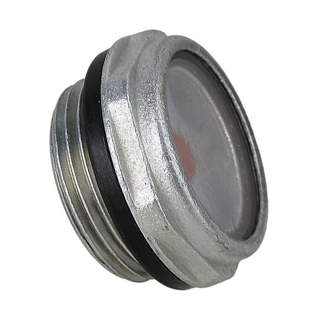 Aluminum Alloy Oil Level Sight Glass Window Hex for Air Compressor