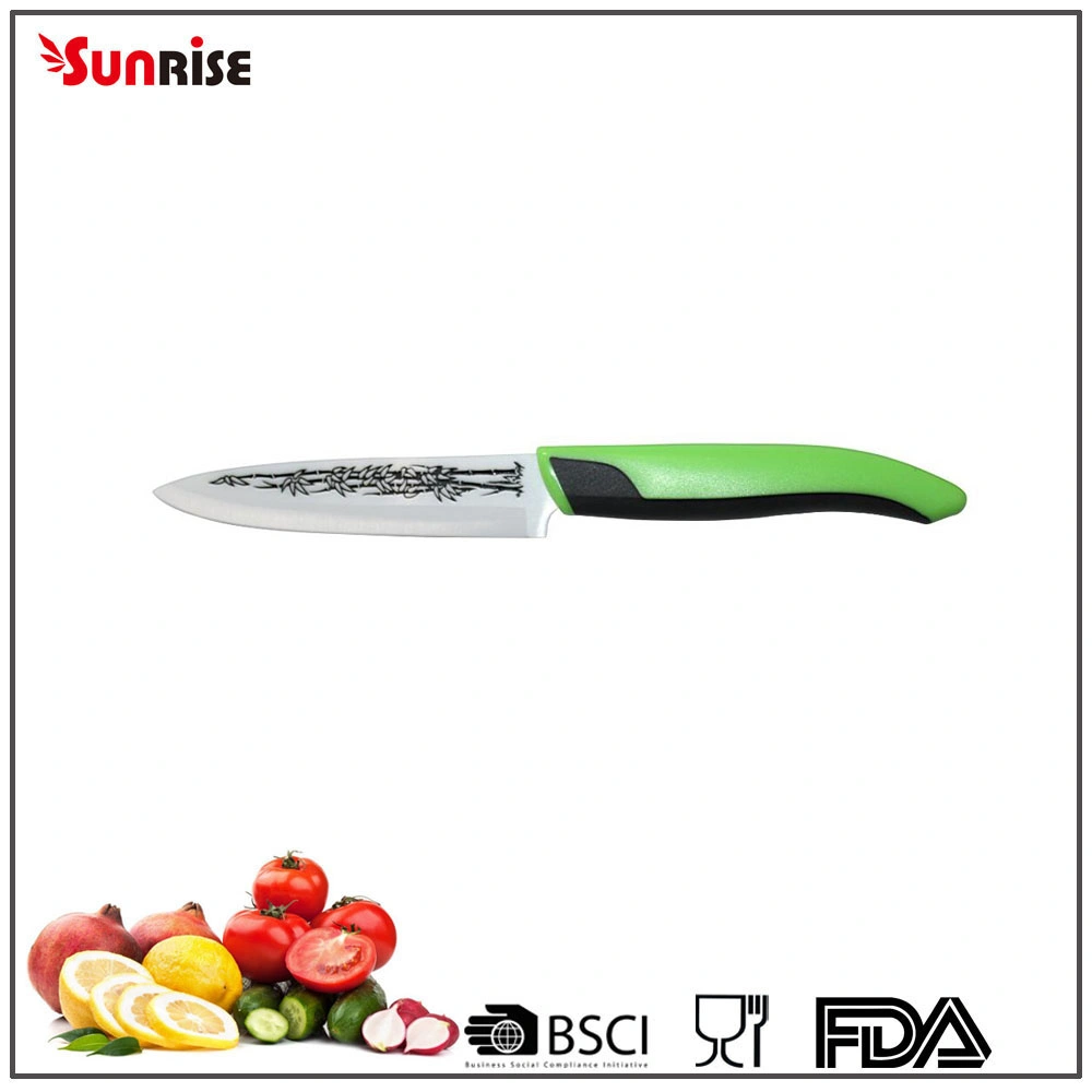 Super Hardness 4 Inch Ceramic Paring Knife with Carving Design (KCK123)