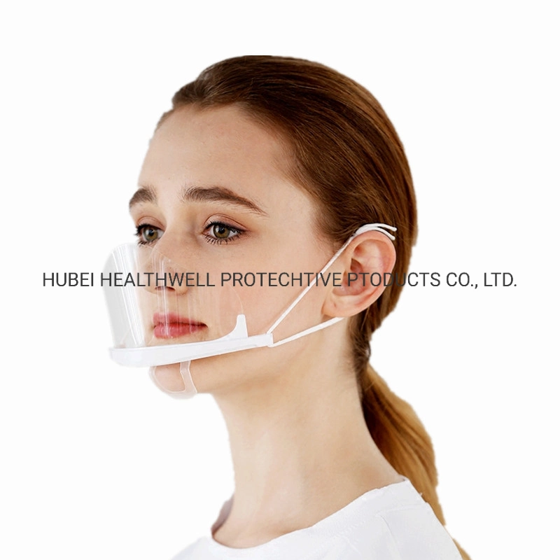 Disposable Clear Plastic Mask with Elastic Ear Band