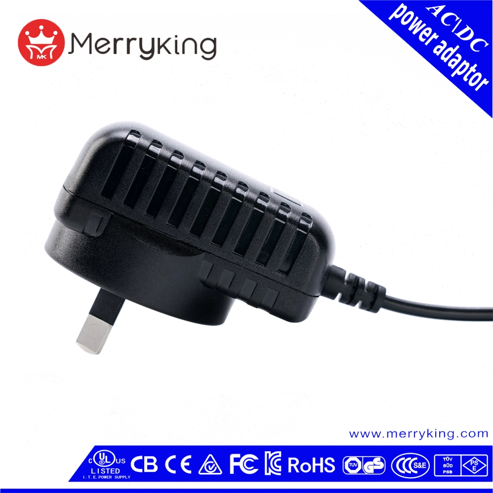 S -Mark Approved Wall Mount 12V 1A Universal Power Adapter