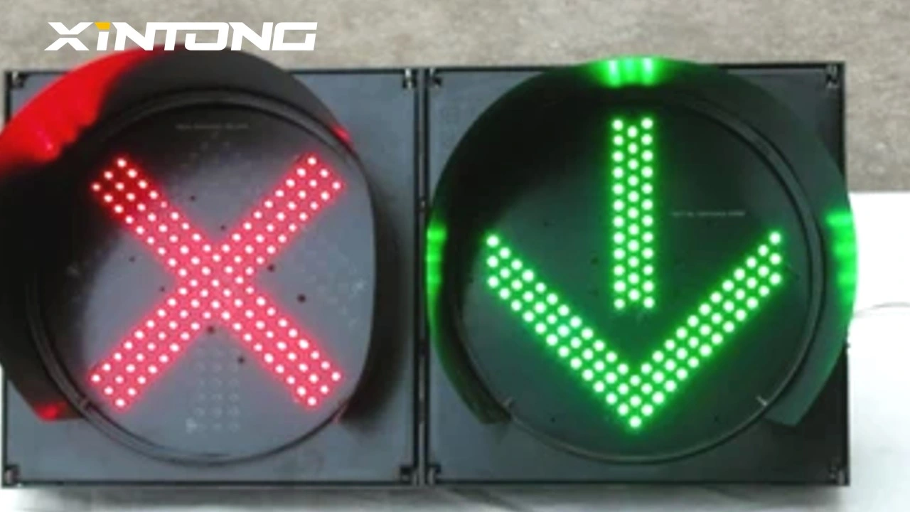 IP55 Verde xintong por Carton LED de advertencia de señal de tráfico