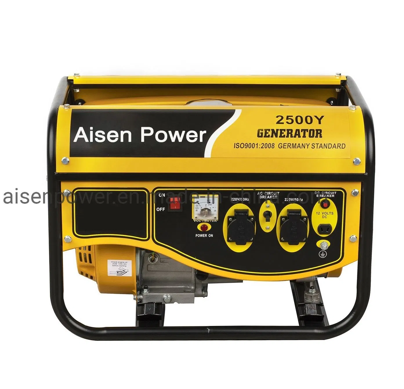 Aisen Power High Quality Industrial Backup Generation Fuel Less Gasoline Generator Automatic