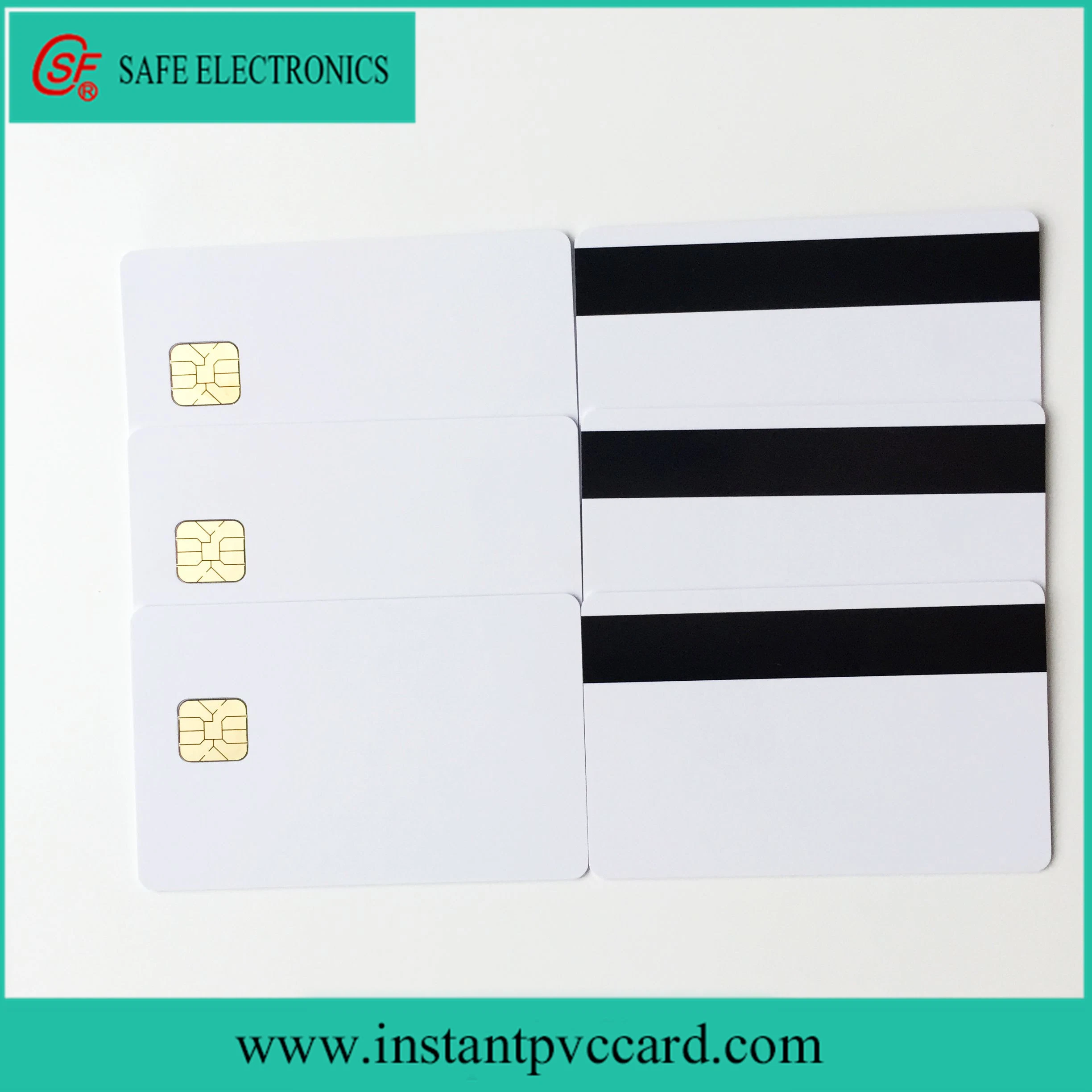 Glossy Magnetic Stripe Card with Sle4428 Chip