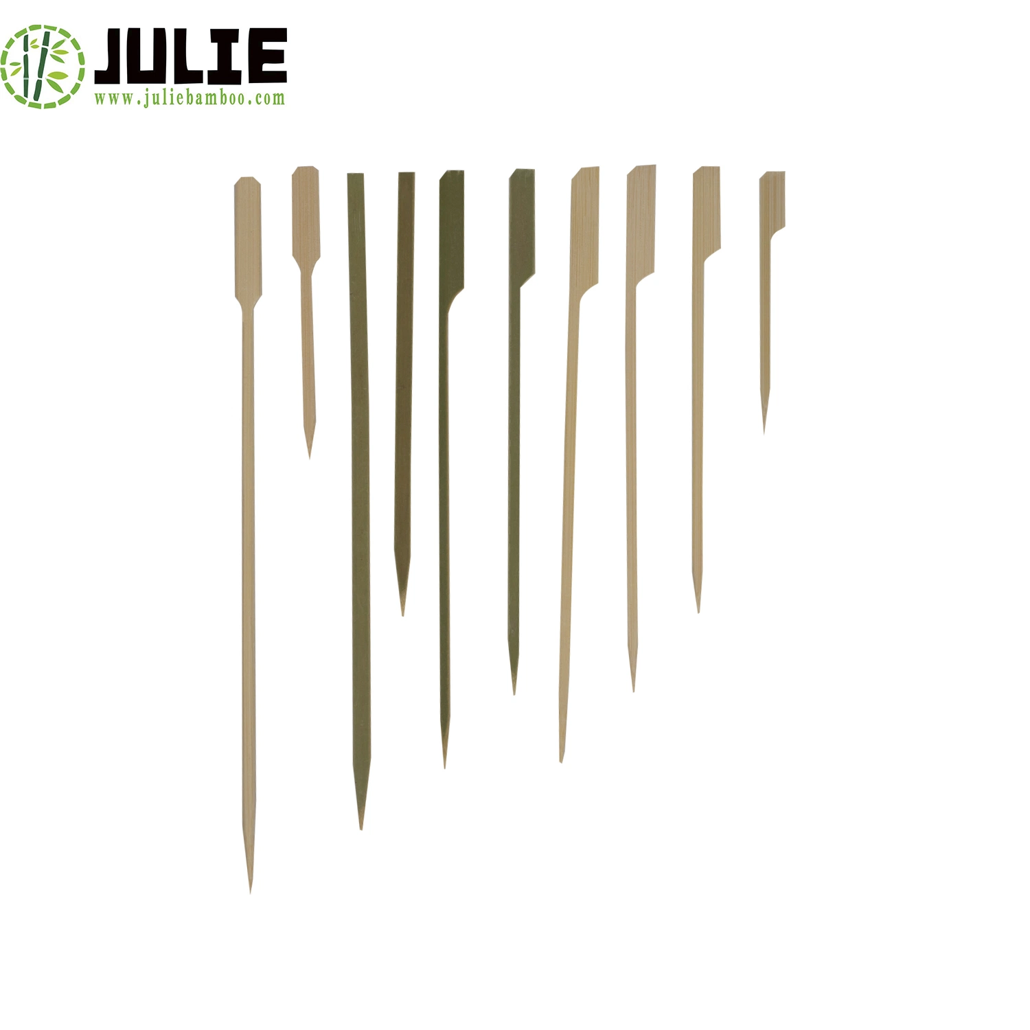 Food Grade Eco-Friendly High quality/High cost performance Bamboo Paddle Skewer Flat Skewer for BBQ