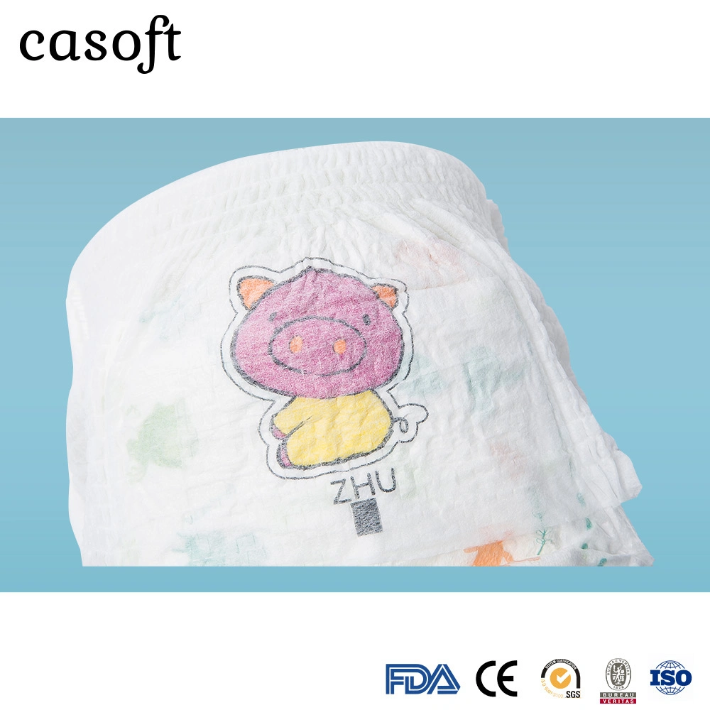 Good Quality Large Quantity Favorably Support Customization Nb36*28cm S39*28cm M45*32cm, L50*32cm XL Soft Breathable Casoft or OEM Care Baby Diapers