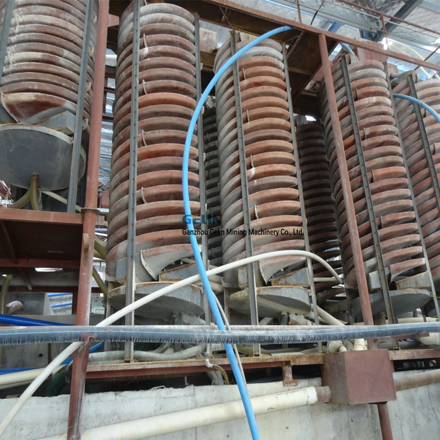 Mineral Separator Spiral Chute Equipment for The Material with Different Densities and Particle Sizes