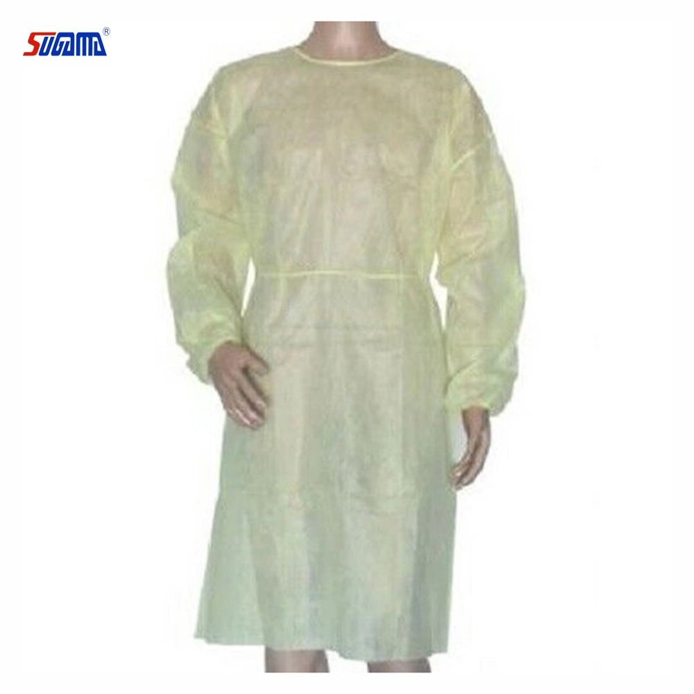 Cheap Disposable Plastic Waterproof CPE Isolation Gown in Stock