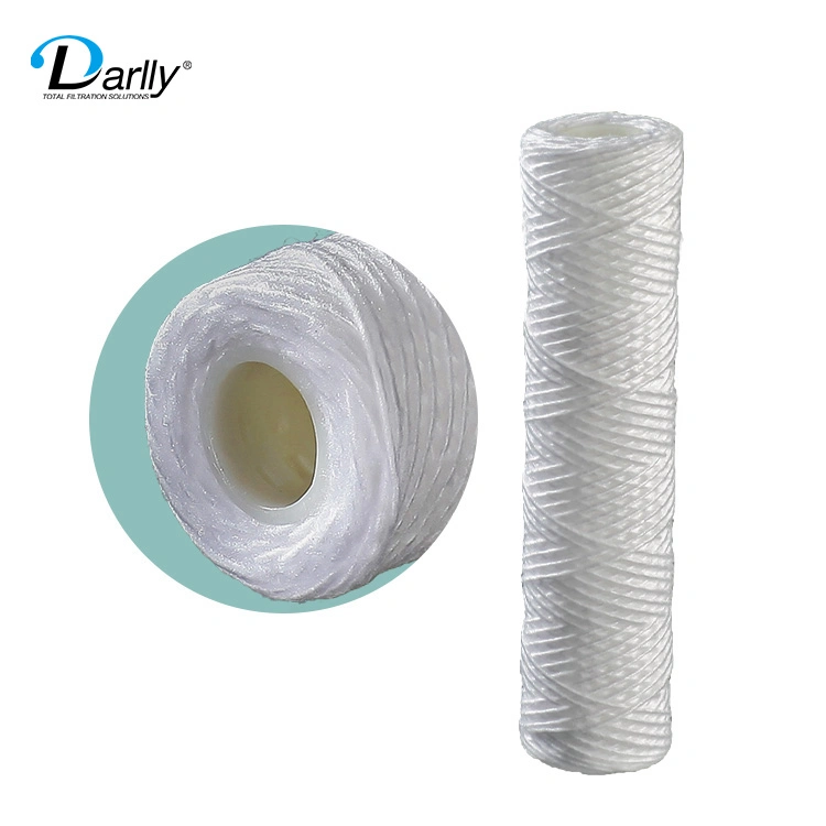 Darlly Sw Glass Fiber Yarn String Wound Filter Cartridge for RO Filtration Medical Reagant Water Partical Removal