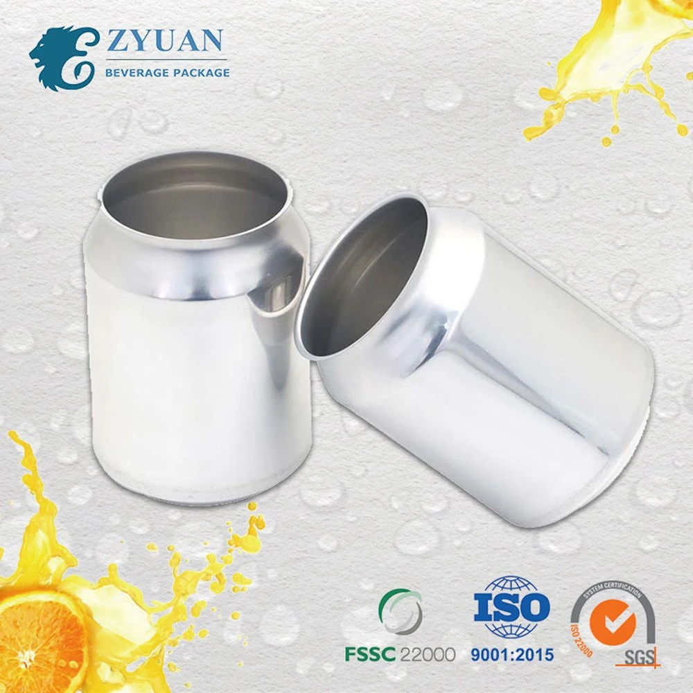 250ml Stubby Food Grade leer Blank Custom Printed Soda Aluminium Kann