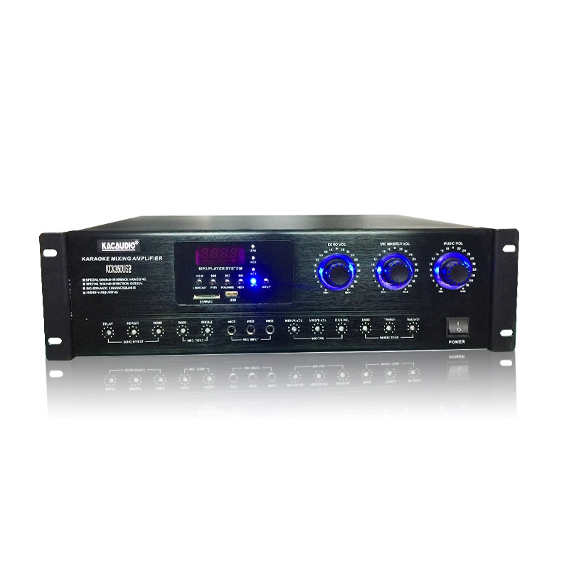 Eco Amplificador de potencia profesional de Karaoke con tensión de entrada 220V