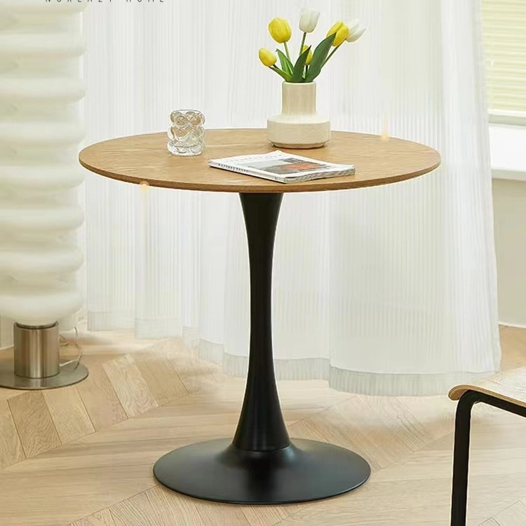 China Wholesale/Supplier Home Restaurant Dining Room Furniture Black Round Negotiation Coffee Table