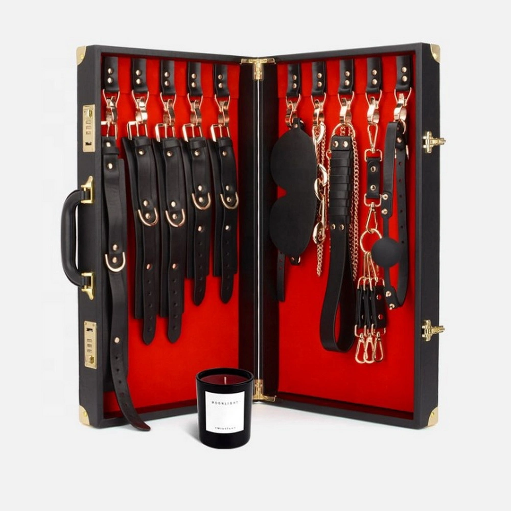 High-End-Privat Customized Sexy Adult Products Bdsm Spiel Echtes Leder Körperverband Bondage Set