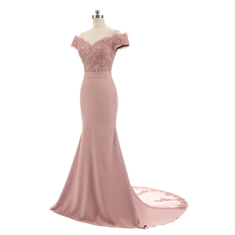 Mermaid Prom Party Gowns encaje Spaldex dama de honor Z5085