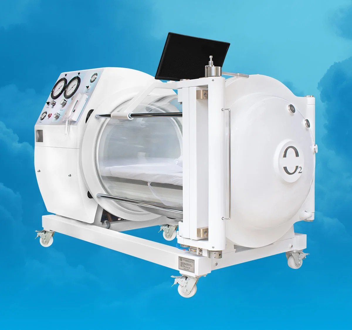 3 حجرة محمولة للأكسجين Hyperbaric الأكسجين في مكان أحادي ATA