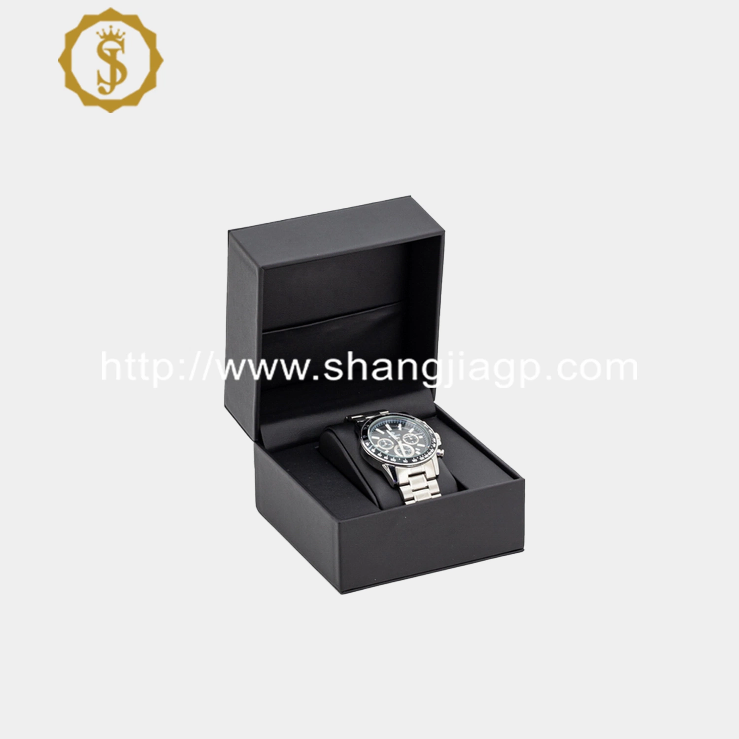 Luxury Leather Box Gift Plastic Mens Customized Logo Single Custom Black Smart Watch Boxes Cases