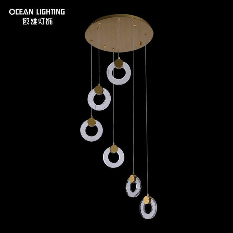 Interior Design Modern Circle Bubble Crysal Lamp LED Pendant Lighting Om8201006-6heads